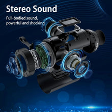 Load image into Gallery viewer, Bluetooth Speaker, IP65 Waterproof Portable Speaker with 360° HD Stereo Sound, Punchy Bass, TWS Pairing, 24H Playtime, Wireless Speakers for Home/Outdoor/Camping/Beach, Gifts for Unisex
