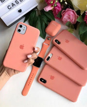 Load image into Gallery viewer, Silicone Case (PASTEL ORANGE) - TECHPULSE
